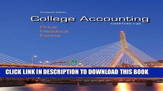 [PDF] College Accounting, Chapters 1-30, 13th Edition Full Online