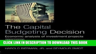 [PDF] The Capital Budgeting Decision, Ninth Edition: Economic Analysis of Investment Projects