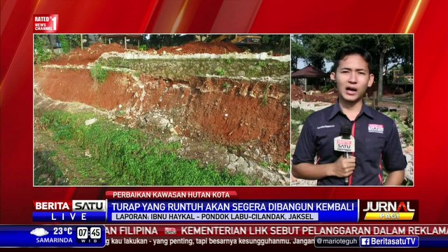 Kawasan Longsor di Pondok Labu Belum Diperbaiki Seluruhnya