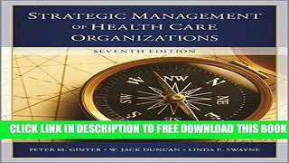 Collection Book The Strategic Management of Health Care Organizations