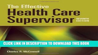 Collection Book The Effective Health Care Supervisor