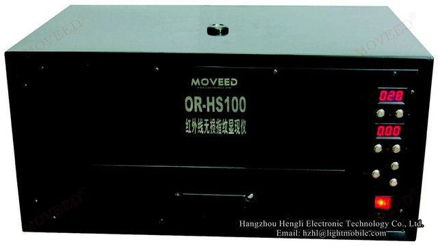 MOVEED® Forensic Infrared NDT Latent Fingerprint Detecting Instrument OR-GHS100 （Napkin paper test）