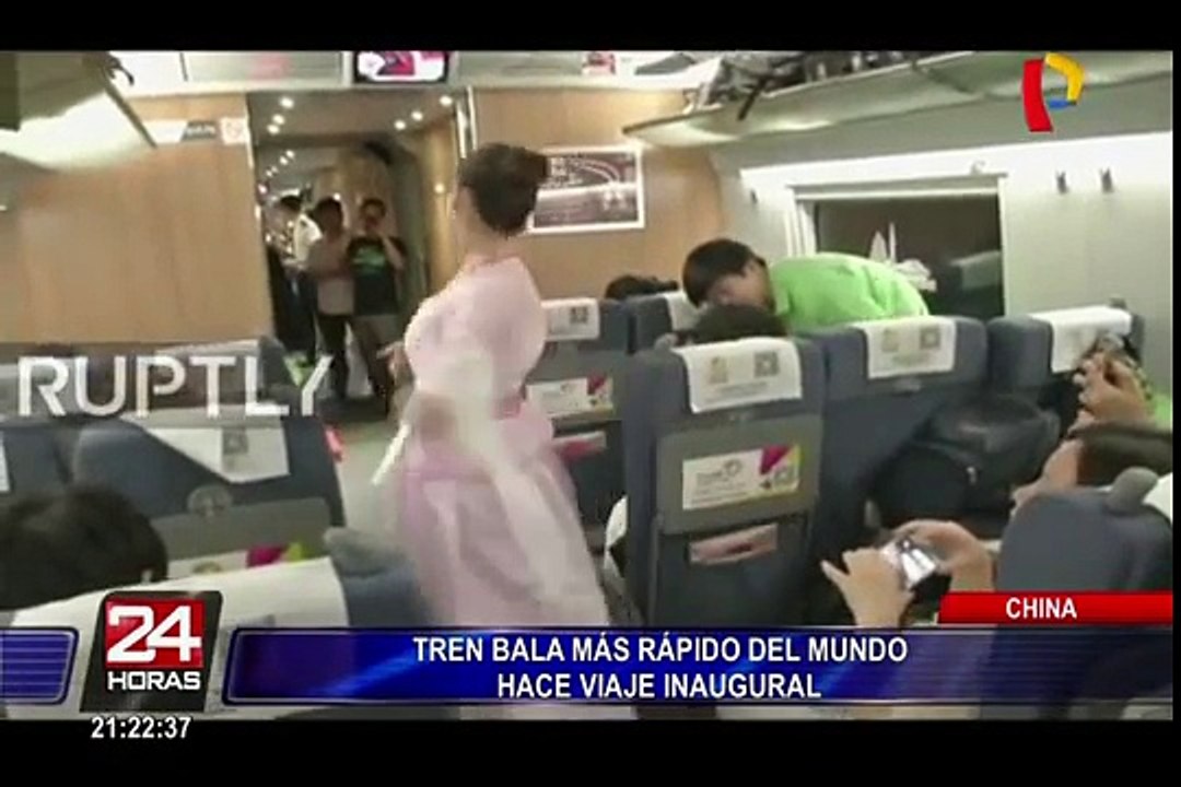 China: tren bala más rápido del mundo hace viaje a Shanghái