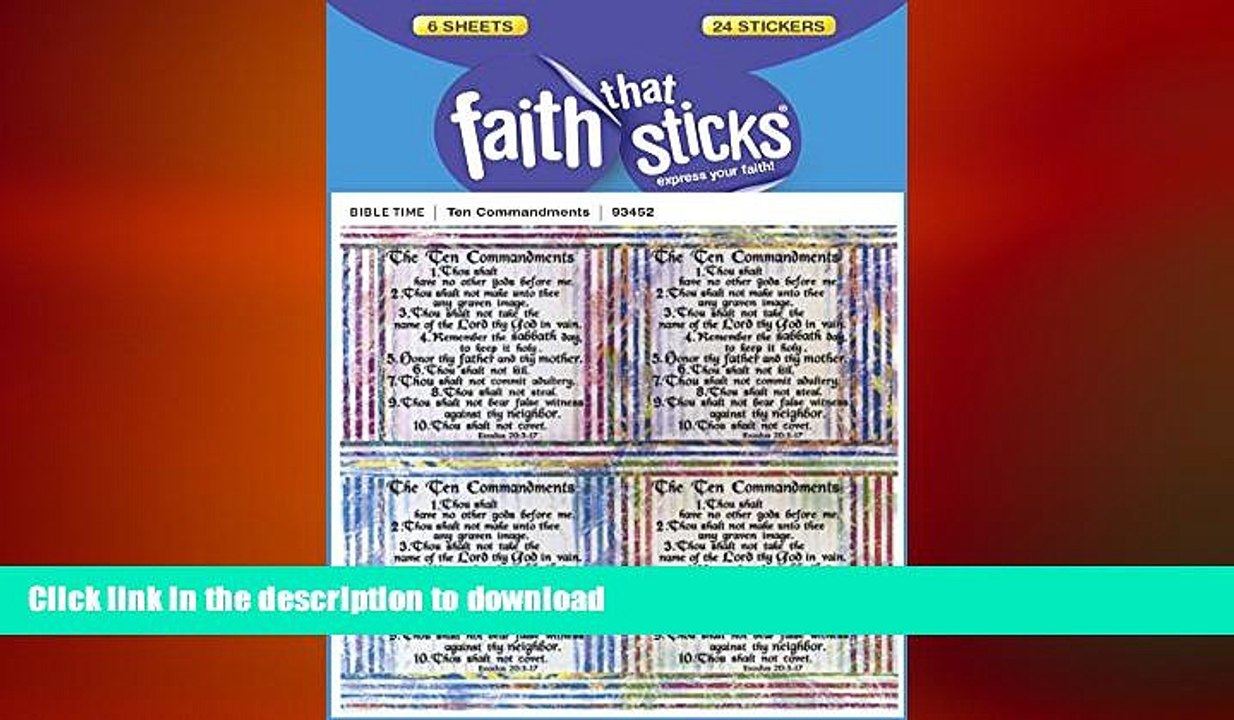 READ  Ten Commandments (Faith That Sticks) FULL ONLINE