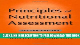 New Book Principles of Nutritional Assessment