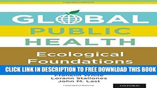 Collection Book Global Public Health: Ecological Foundations