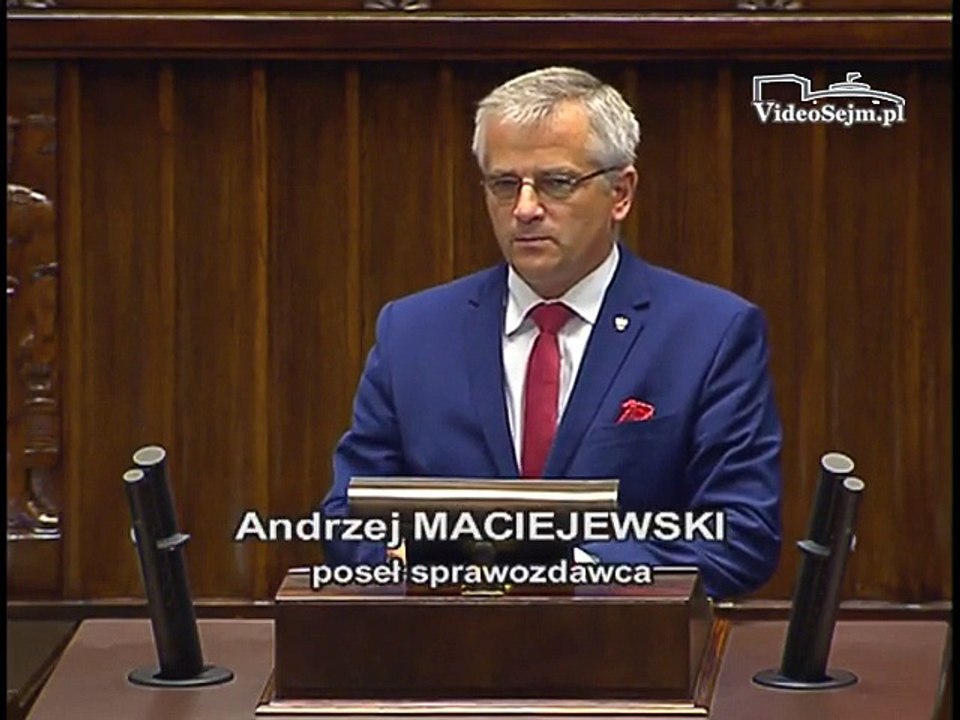 Poseł Andrzej Maciejewski - Wystąpienie z dnia 13 wrze�nia 2016 roku.