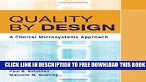 Collection Book Quality By Design: A Clinical Microsystems Approach