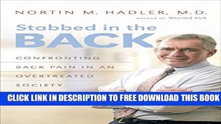 New Book Stabbed in the Back: Confronting Back Pain in an Overtreated Society