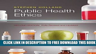 New Book Public Health Ethics