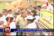 Javier Velásquez Quesquén niega intención de reducir valla electoral en primera vuelta