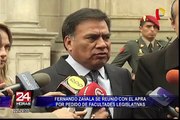 Fernando Zavala se reunió con el Apra por pedido de facultades legislativas