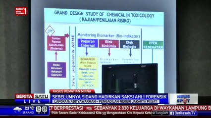 Sidang Jessica Hadirkan Ahli Toksikologi Kimia