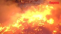 Brésil: un incendie gigantesque ravage une favela de Sao Paulo
