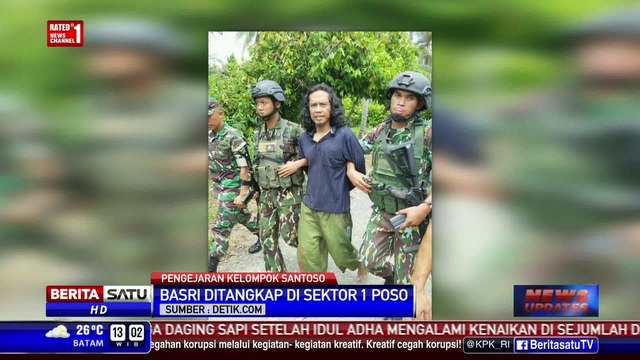 Satgas Tinombala Berhasil Tangkap Pentolan Kelompok Santoso