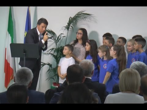 San Tammaro (CE) - Renzi inaugura la scuola De Amicis (13.09.16)