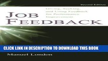 Collection Book Job Feedback: Giving, Seeking, and Using Feedback for Performance Improvement