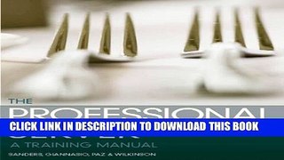 [PDF] The Professional Server: A Training Manual (2nd Edition) Full Colection