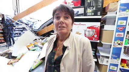 Le toit de l'Intermarché de la rue St Roch s'est effondré