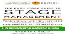 Collection Book The Back Stage Guide to Stage Management, 3rd Edition: Traditional and New Methods