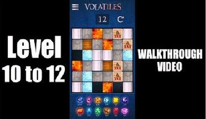 Volatiles - Slide Puzzle Level 10, 11, 12 Walkthrough / Playthrough Video.