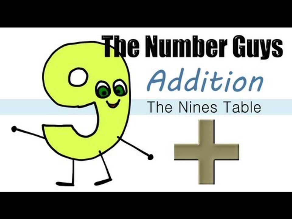 The Number Guys: Addition - The Nines Table - The Kids' Picture Show (Fun & Educational)
