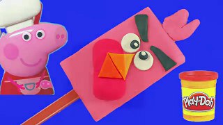 Play Doh Colorful Angry Birds!! - Create ice cream playdoh  pig toys
