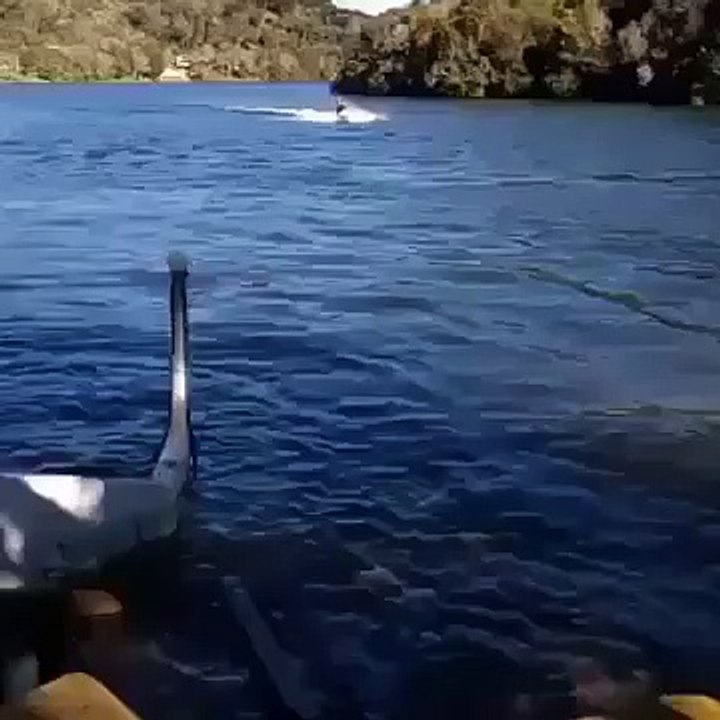 Jet Ski Pilot Comes In Hot