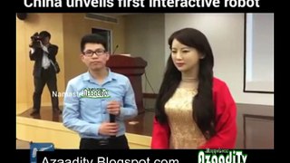 Beautiful Chinese Robot Girl introdue by Chinese University