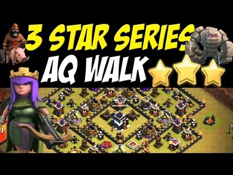 3 Star Series: Epic AQ Walk TH9 w/ Goho Attack Strategy | Clash of Clans