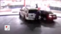 Video Shows Man Intentionally Tried To Run Over Three Police Officers