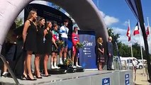 Championnats d'Europe à Plumelec 2016 - La Marseillaise pour Alexys Brunel champion d'Europe du chrono junior