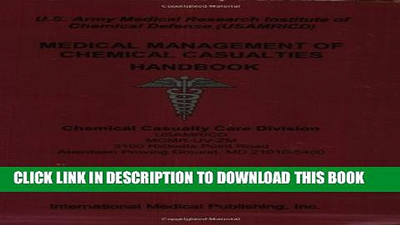 [Read PDF] USAMRICD s Medical Management of Chemical Casualties Handbook Ebook Free