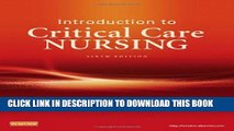 [PDF] Introduction to Critical Care Nursing, 6e (Sole, Introduction to Critical Care Nursing) Full