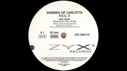 Enemies Of Carlotta F.O.C. II - Der Feind (Base Scan Mix) (A1)