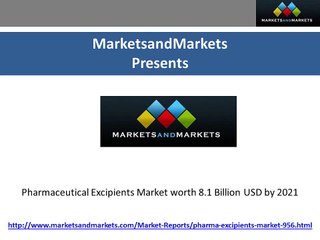 Pharmaceutical Excipients Market