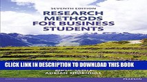 [PDF] Research Methods for Business Students, 7th ed. Popular Online