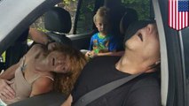 Orangtua overdosis dan anaknya duduk di belakang - Tomonews