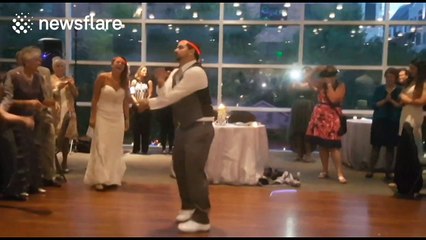 Newlywed couple perform 'epic' hip hop first dance
