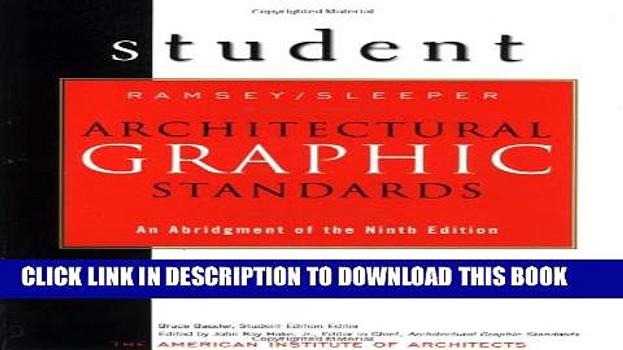 [PDF] Architectural Graphic Standards Student Edition: An Abridgement of the 9th Edition Popular