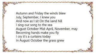 Robin Gibb - August October Lyrics
