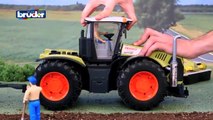 Cartoon about cars  Toys for children , a tractor on the farm  Working machines