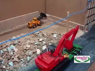 Toys for kids Excavators Land Into a car, truck games, games for children