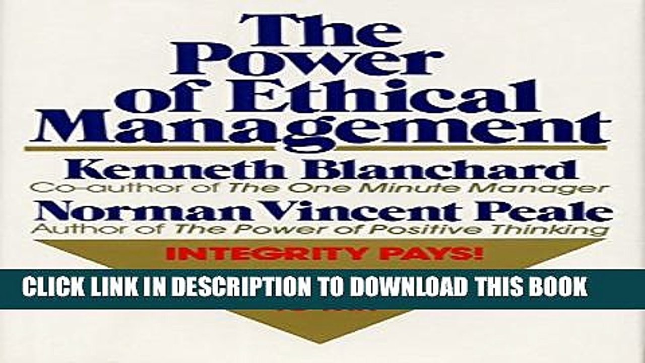 [PDF] The Power of Ethical Management Popular Online