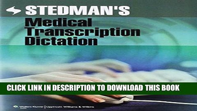 [Read PDF] Stedman s Medical Transcription Dictation on CD-ROM Download Free