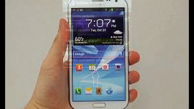 samsung note2 7100 format atmanın en kolay yolu