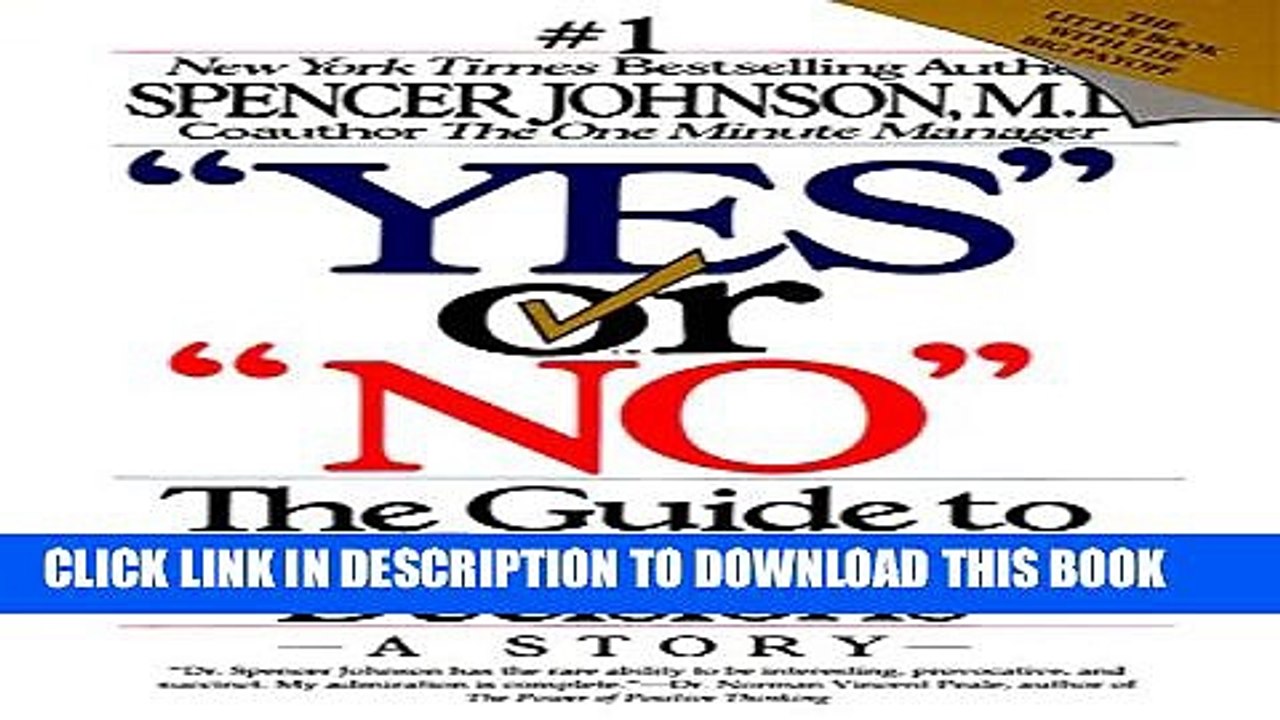 [PDF] "Yes" or "No": The Guide to Better Decisions Full Online