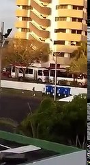 Así despiertan los chavistas que se encuentran en los campamentos instalados en Margarita