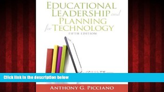 Choose Book Educational Leadership and Planning for Technology (5th Edition)
