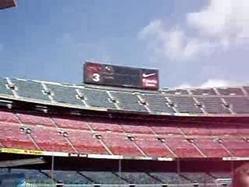 visite du stade FC BARCELONE